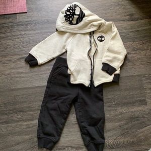 Timberland Sweat Pants and Zip-up Hoodie Set - 24months
